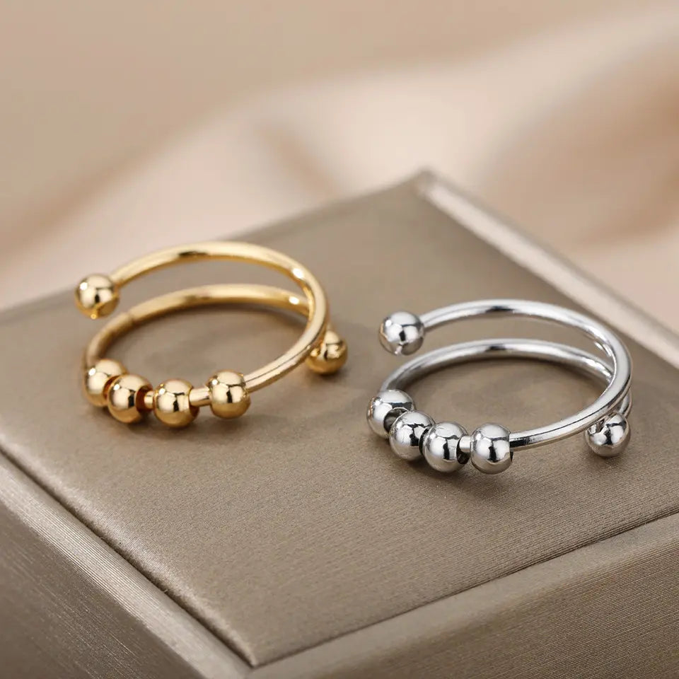 Fidget Beads Ring – Risa Jewelers