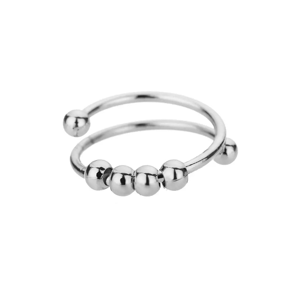 Fidget Beads Ring - Sterling Silver – ResariJewelry